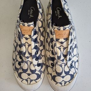Coach Keeley shoes blue and white  9.5
